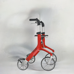 Let's Fly Mobility Rollator Wheelie Walker - Red-NT_Rural