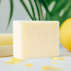 4x 100g Goats Milk Soap Bars -Unscented For Sensitive Pure Australian Skin Care