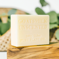 10x 100g Goats Milk Soap Bars -Unscented For Sensitive Pure Australian Skin Care