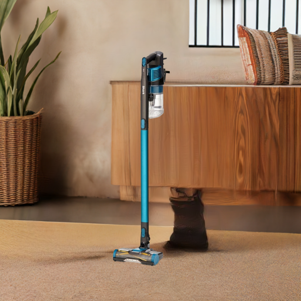 NEW Shark IZ102 Cordless Vacuum with Self Cleaning Brushroll Blue/Grey Cleaner