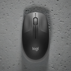 LOGITECH M190 Full-Size Wireless Mouse - Charcoal