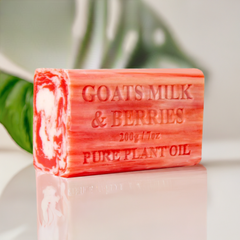 2x 200g Goats Milk Soap Bars - Berries Scent Pure Natural Australian Skin Care