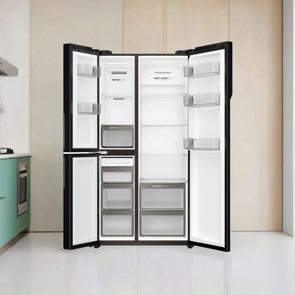 Haier 575L S+ Three Door Side by Side Fridge HRF575XC