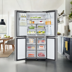 LG 506L Slim French Door Fridge With Ice And Water Dispenser Stainless Steel GF-L500PL