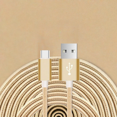 ASTROTEK 1m Micro USB Data Sync Charger Cable Cord Gold Color for Samsung HTC Motorola Nokia Kndle Android Phone Tablet & Devices