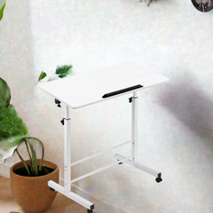 Artiss Laptop Desk Table Adjustable 80CM White