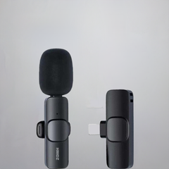 Hridz K9 Wireless Rechargeable 1 in 1 Microphone For Lightning Port Devices Recording Interview