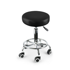 2x Levede Swivel Salon Barstool Hairdressing Black-SA_Metro