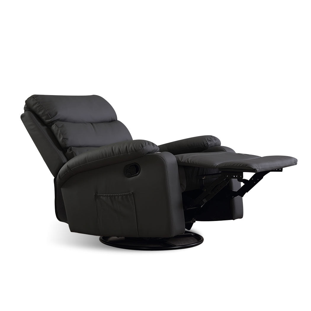 Levede Massage Chair Recliner 360 Swivel Black