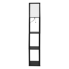 EMITTO Floor Lamp Storage Shelf LED Black