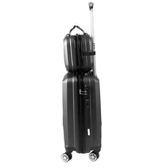 Slimbridge 2pcs 20"Travel Luggage Set Dark Grey