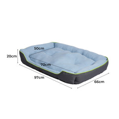 PaWz Pet Cooling Bed Sofa Mat Bolster Large