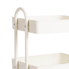 Levede 3 Tiers Kitchen Trolley Cart White-NSW_Rural