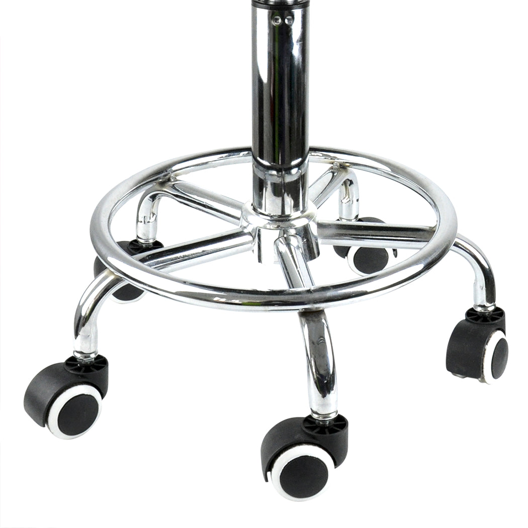 2x Levede Swivel Salon Barstool Hairdressing Black-VIC_Metro