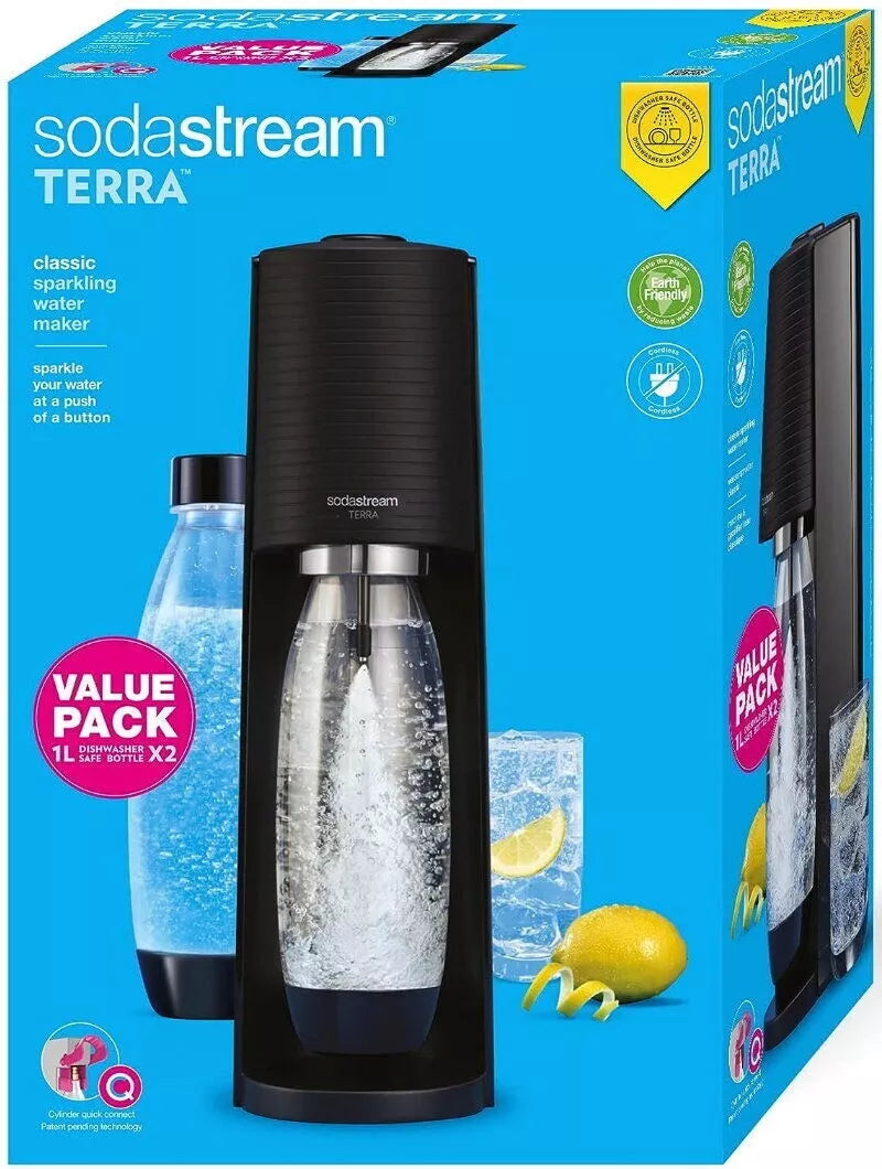 SodaStream Spirit Sparkling Water Drink Maker Terra Pack Soda Stream Machine New