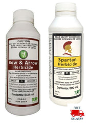 Herbicide + Pre-Emergent Pack | Bow & Arrow 500mL + Spartan 500mL