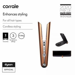 Dyson Corrale™ hair straightener (Bright Copper/Bright Nickel)