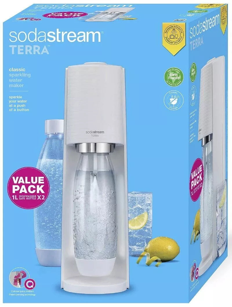 SodaStream Spirit Sparkling Water Drink Maker Terra Pack Soda Stream Machine New