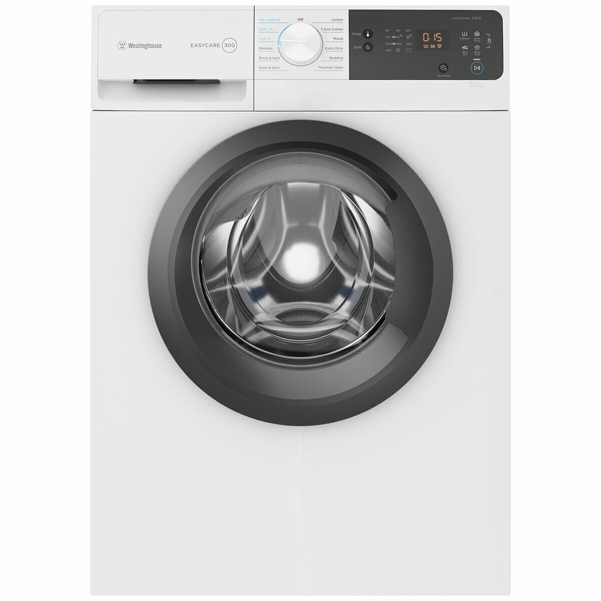 Westinghouse 7.5kg Front Load Washing Machine WWF7524N3WA