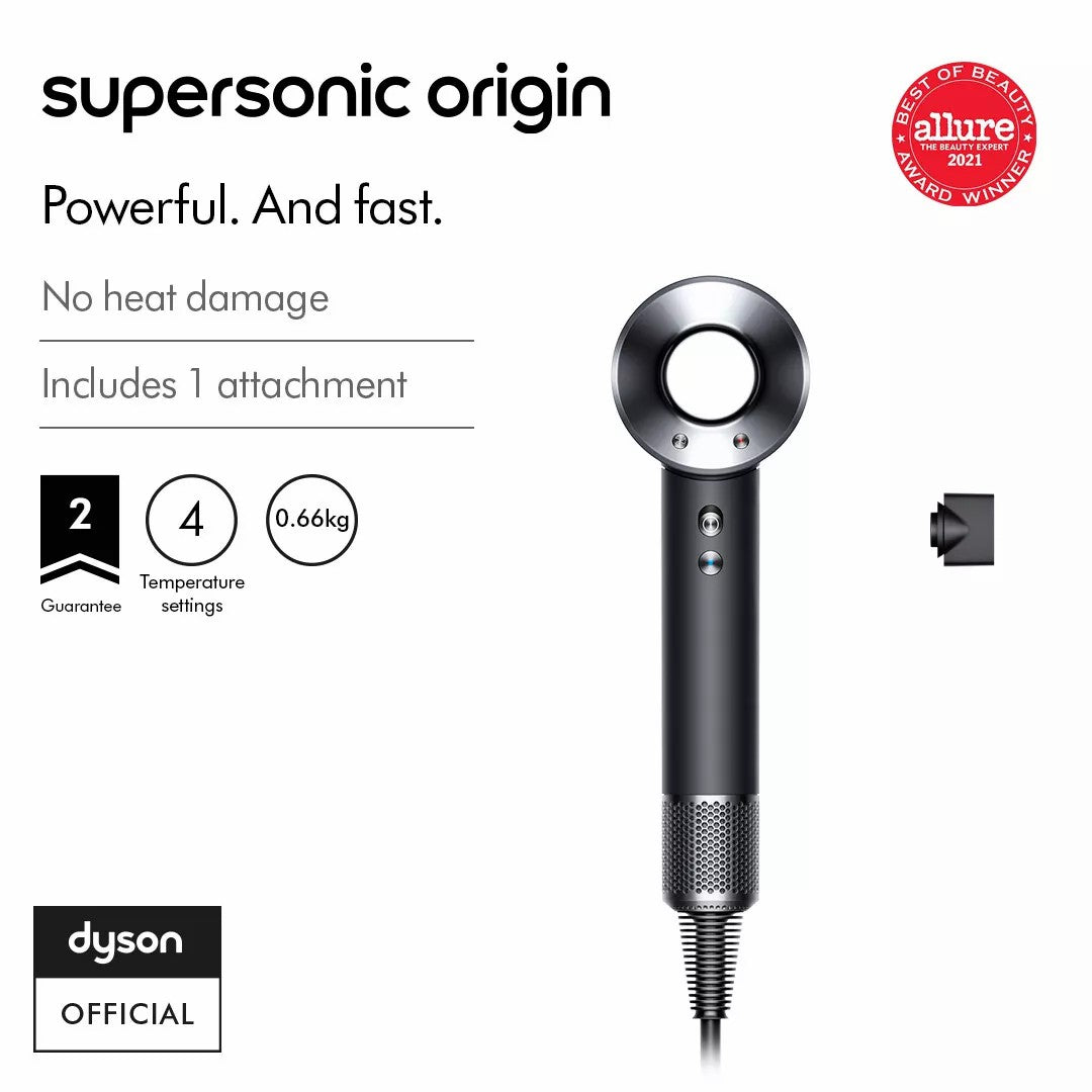 Dyson Supersonic™ origin hair dryer (Black/ Nickel)