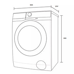 Westinghouse 7.5kg Front Load Washing Machine WWF7524N3WA