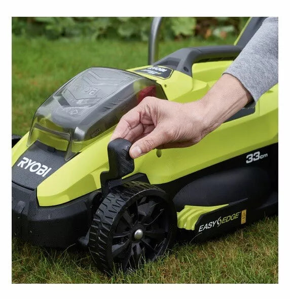 NEW Ryobi One+ 18V 4.0Ah 33cm Cordless Lawn Mower Kit RLM18X33S40