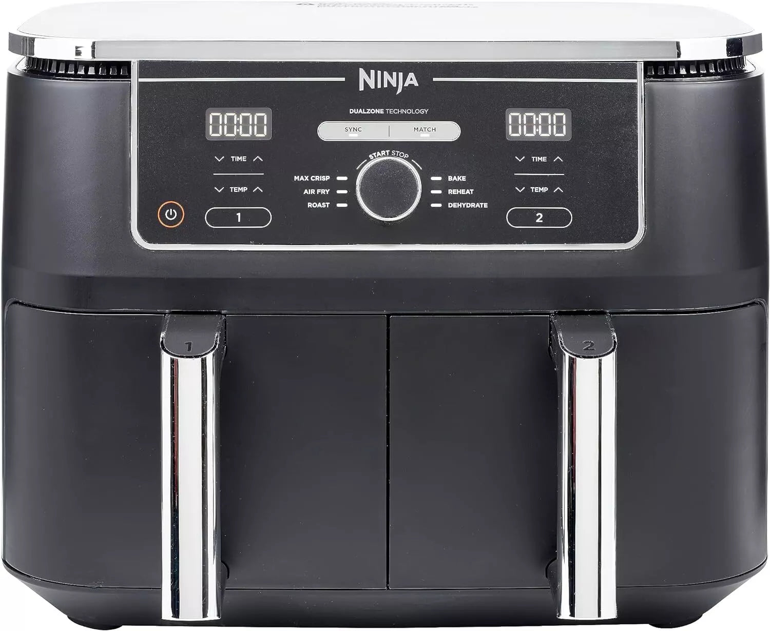 Ninja Foodi Max XXXL Dual Zone 9.5L Air Fryer, 6-in-1, 2 Drawers, No Oil, Black