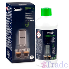 DeLonghi Descaler EcoDecalk Cleaner Espresso Coffee Machine in 500ml Liquid