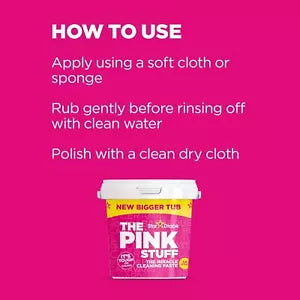 The Pink Stuff Miracle Cleaning Paste 850G - Vegan Multi Purpose Household Surfa