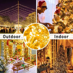 100M 500LED String Lights Warm White Christmas Fairy Wedding Garden Waterproof