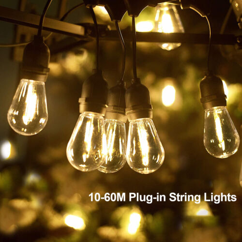 Jingle Jollys 14M-95M LED Festoon String Lights Christmas Outdoor Wedding Party