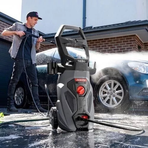 Ozito High Pressure Washer Water Cleaner 2030PSI, 1800W Adjustable Spray Nozzle