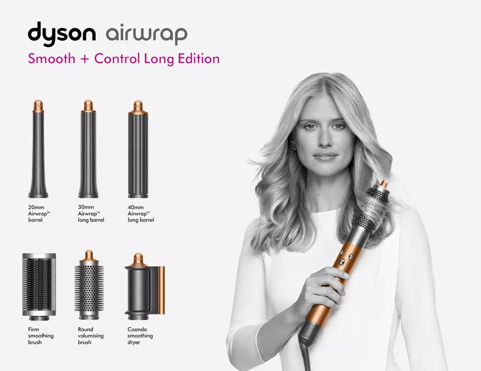 Dyson Airwrap Smooth + Control multi-styler and dryer Long (Copper/Nickel)