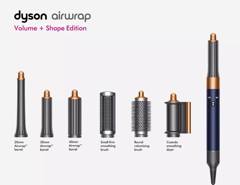 Dyson Airwrap Volume + Shape styler and dryer (Prussian Blue/Copper)